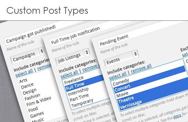 Supports Custom Post Types